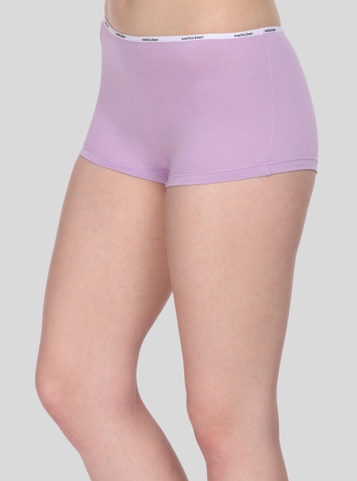 Women’s Lavender Solid Hipster Brief in Cotton Elastane Jersey – Soft, Stretchable & Stylish - Boer and Fitch