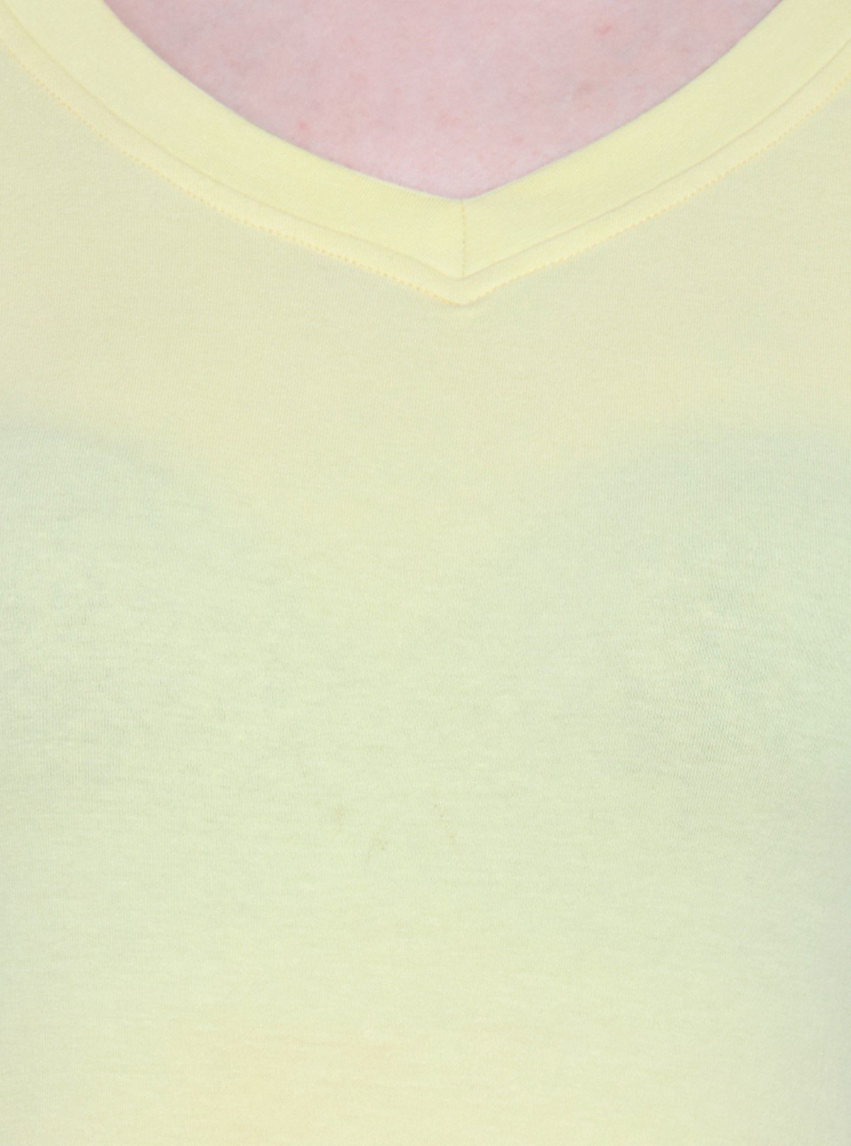 Women’s Light Yellow V - Neck Short Sleeve Cotton Jersey T-Shirt by Boer and Fitch - Boer and Fitch