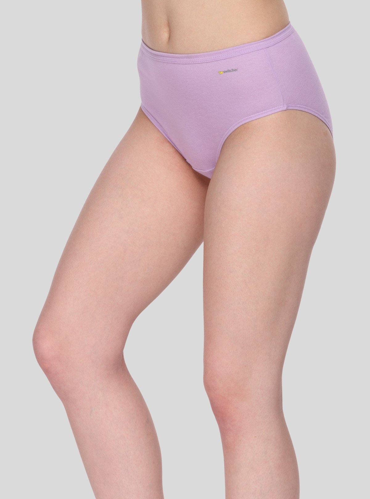 Women’s Lilac Cotton Elastane Brief – Soft Stretch Innerwear for Everyday Ease - Boer and Fitch