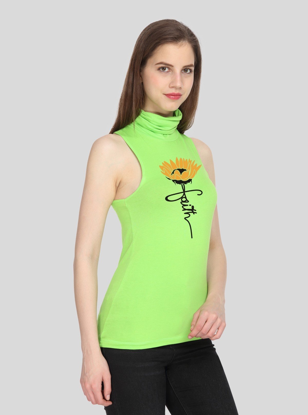 Women’s Limette Faith Print Sleeveless Top – Boer and Fitch - Boer and Fitch