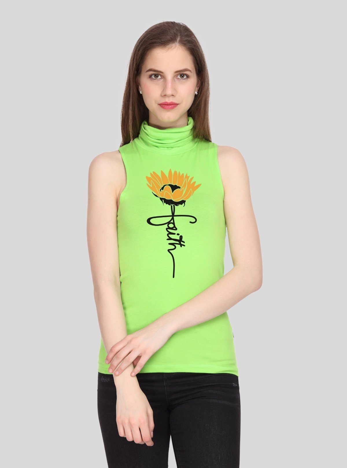 Women’s Limette Faith Print Sleeveless Top – Boer and Fitch - Boer and Fitch