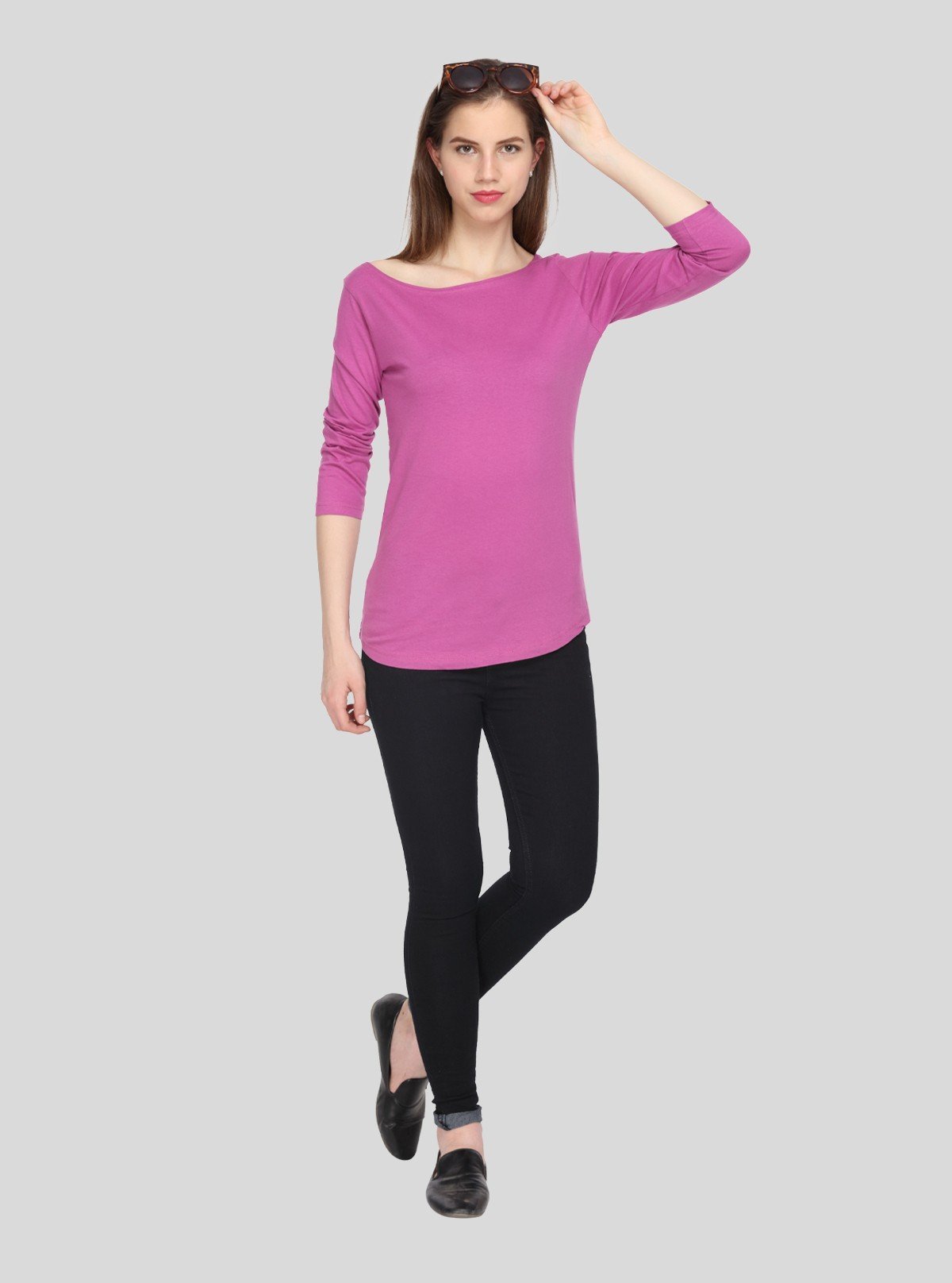 Women’s Long Sleeve Fuchsia Cotton Top – Boer and Fitch - Boer and Fitch