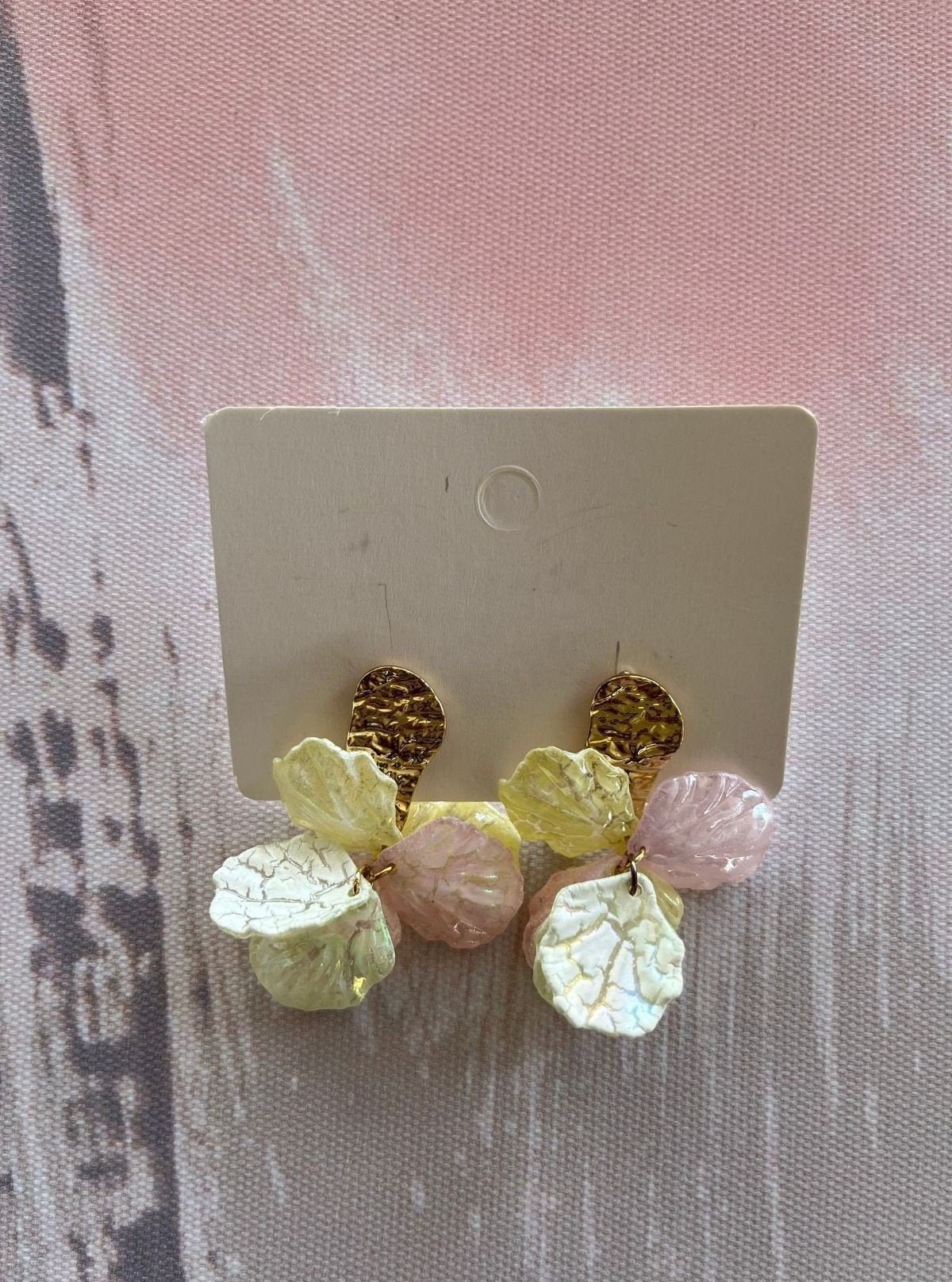 Women’s Multi - Color Flower Drop Earrings – Vibrant & Trendy Style - Boer and Fitch