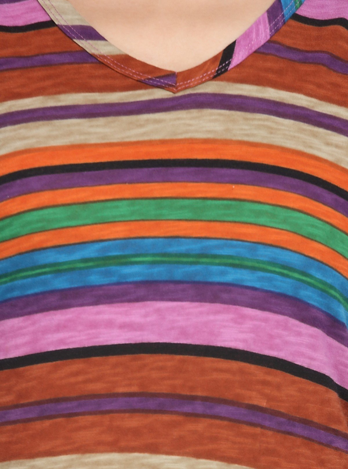 Women's Multi - Colour V - Neck Top – Vibrant & Stylish Everyday Wear by Boer & Fitch - Boer and Fitch