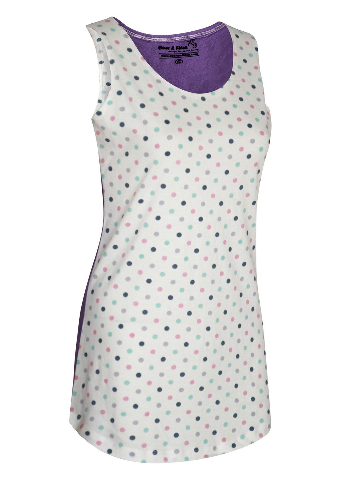 Women’s Multi Dotted Sleeveless Cotton Top – Casual Chic by Boer and Fitch - Boer and Fitch