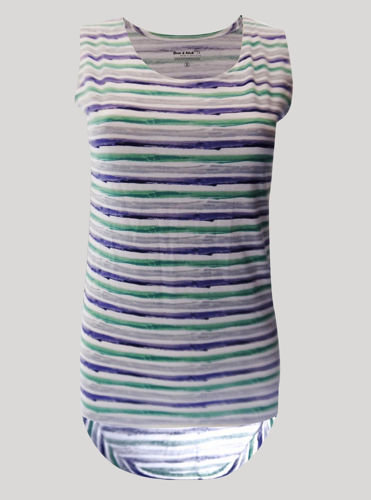 Women’s Multi Striped Sleeveless Top – Trendy & Comfortable | Boer & Fitch - Boer and Fitch