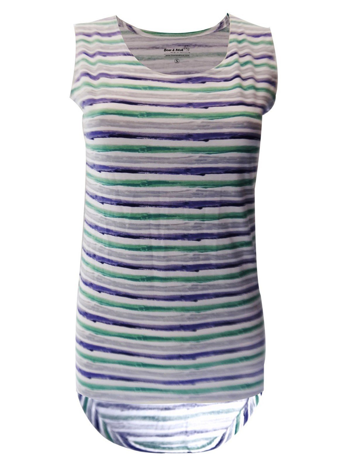 Women’s Multi Striped Sleeveless Top – Trendy & Comfortable | Boer & Fitch - Boer and Fitch