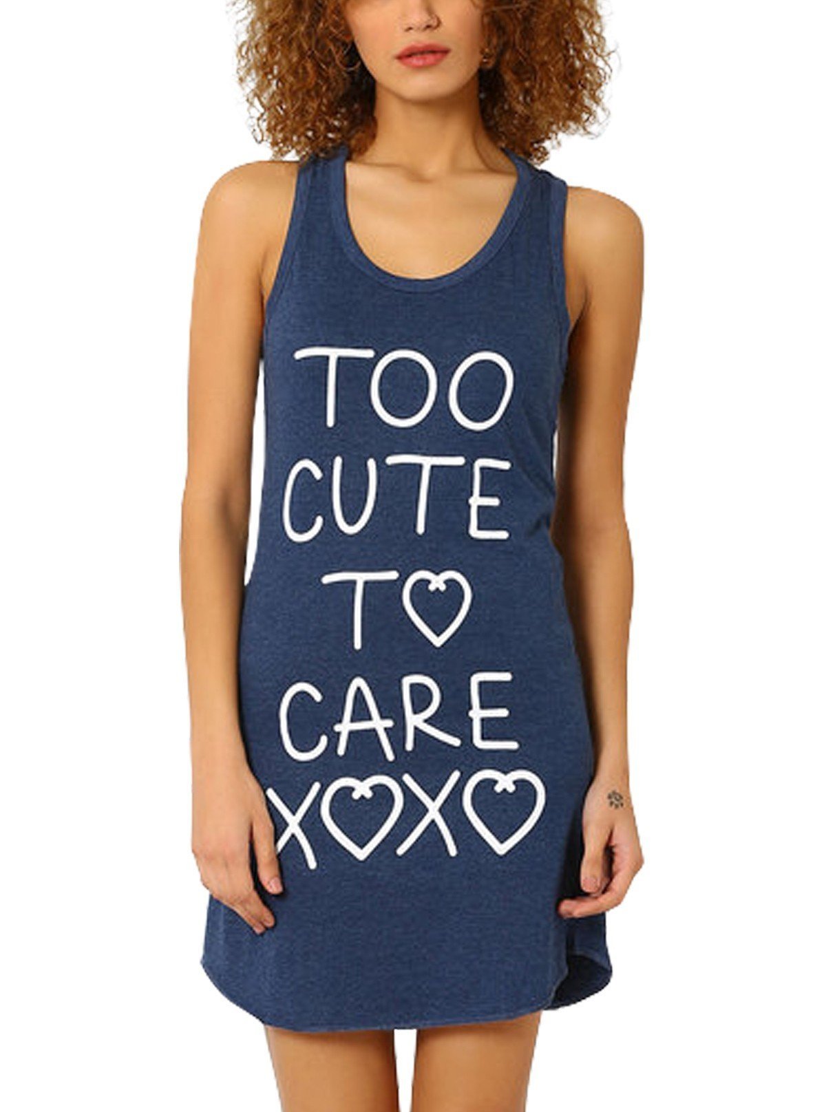 Women’s Navy Cotton Jersey Knit Long Dress – Elegant Everyday Style - Boer and Fitch