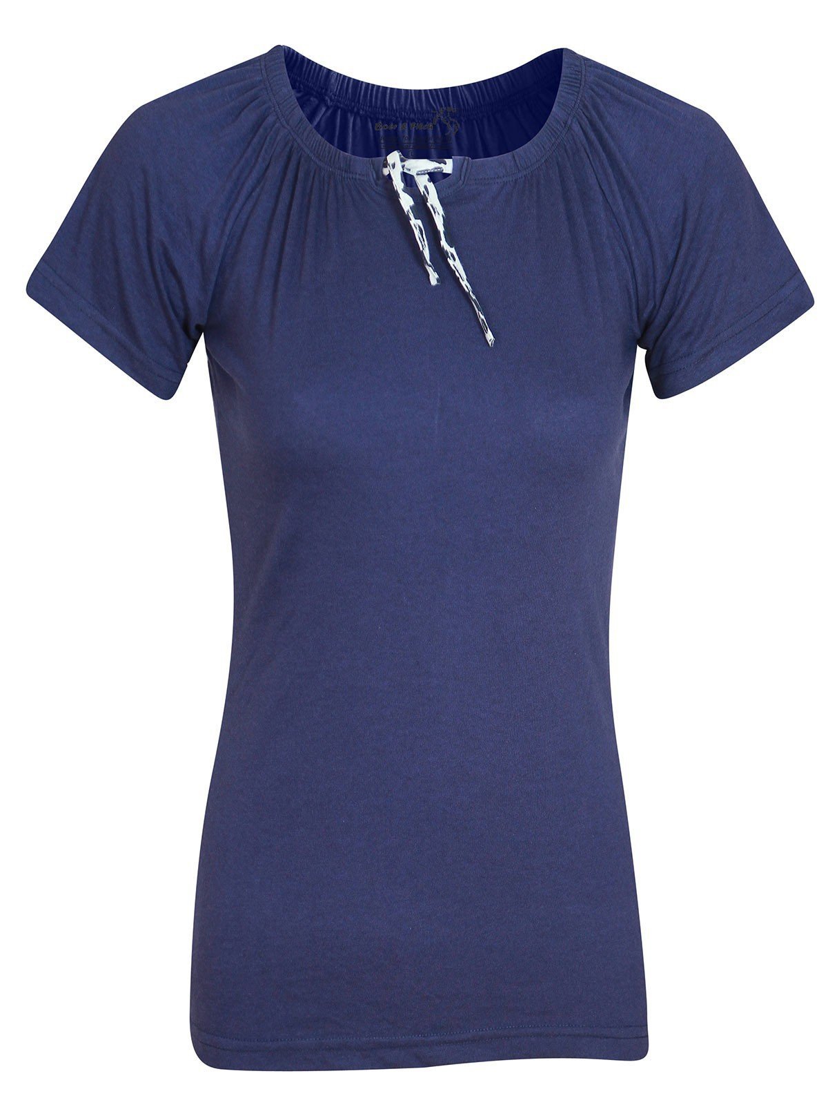 Women’s Navy Pleated Top – Elegant & Comfortable | Boer & Fitch - Boer and Fitch