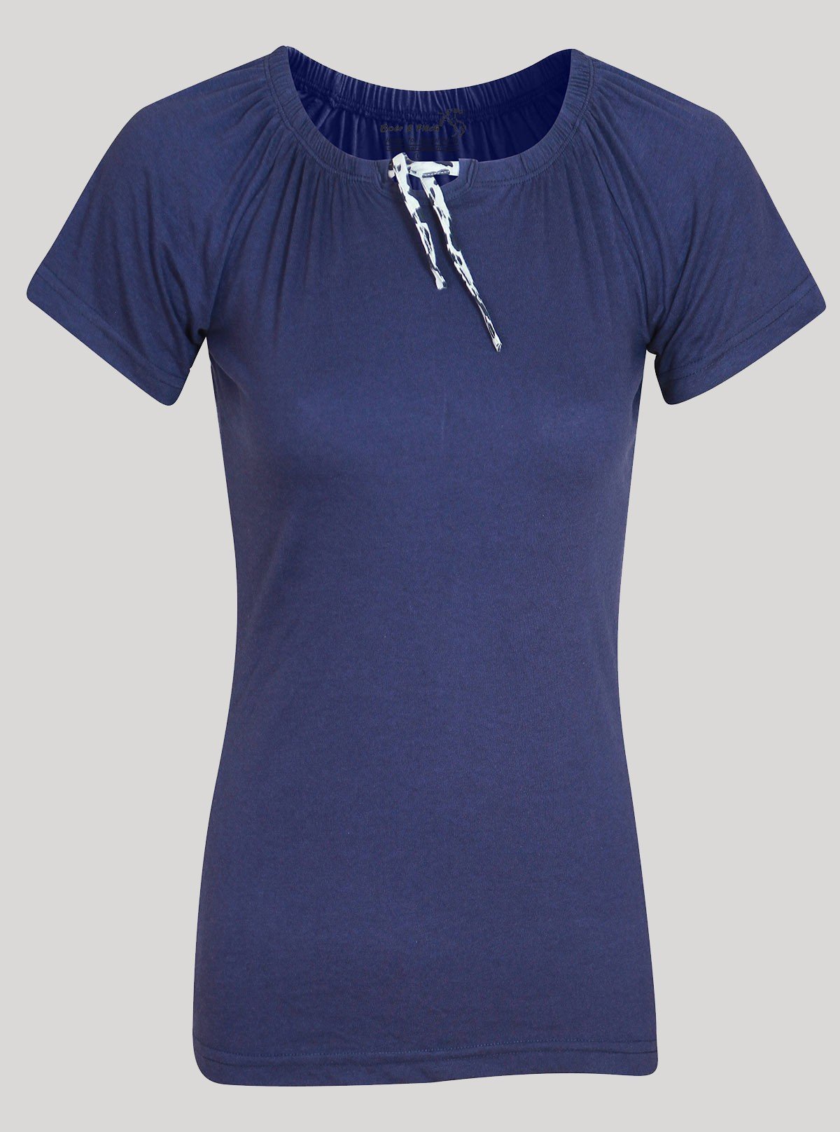 Women’s Navy Pleated Top – Elegant & Comfortable | Boer & Fitch - Boer and Fitch