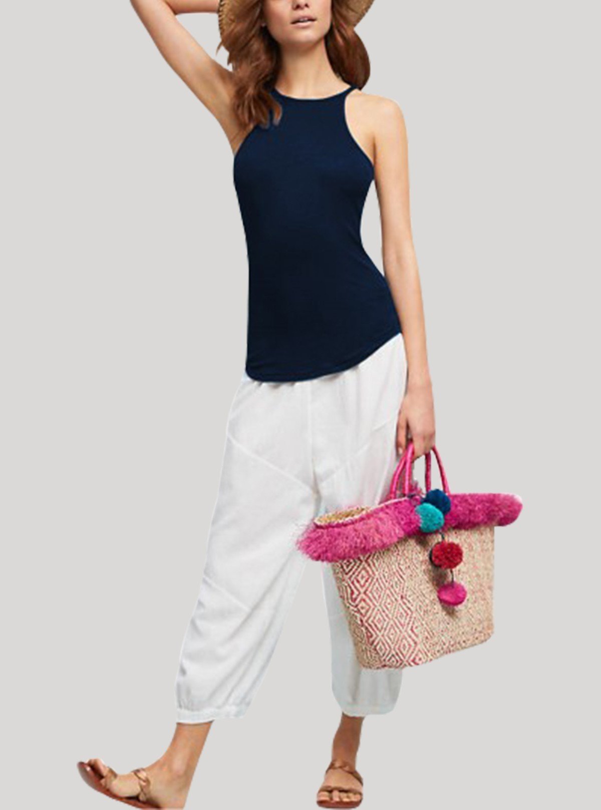 Women’s Navy Ribbed Tank Top – Stylish & Comfortable | Boer & Fitch - Boer and Fitch