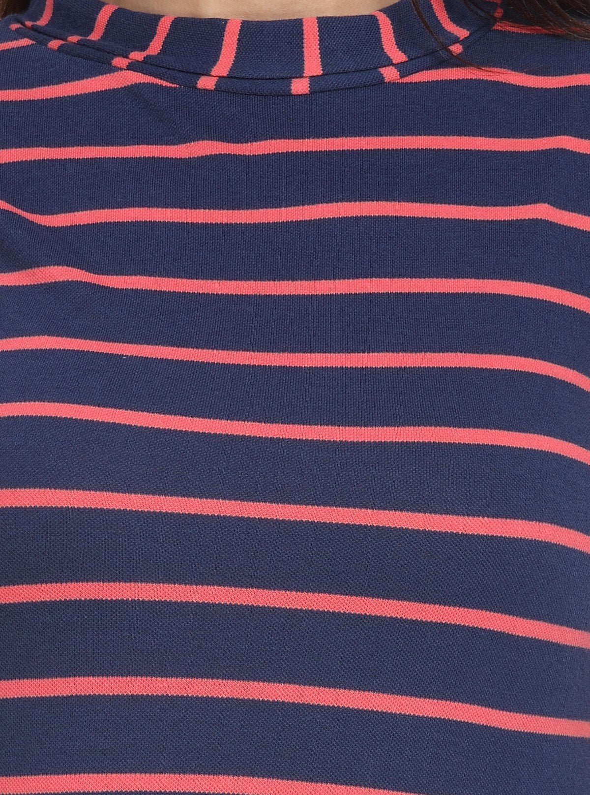 Women’s Navy Striped Sleeveless High Neck Top – Boer and Fitch - Boer and Fitch