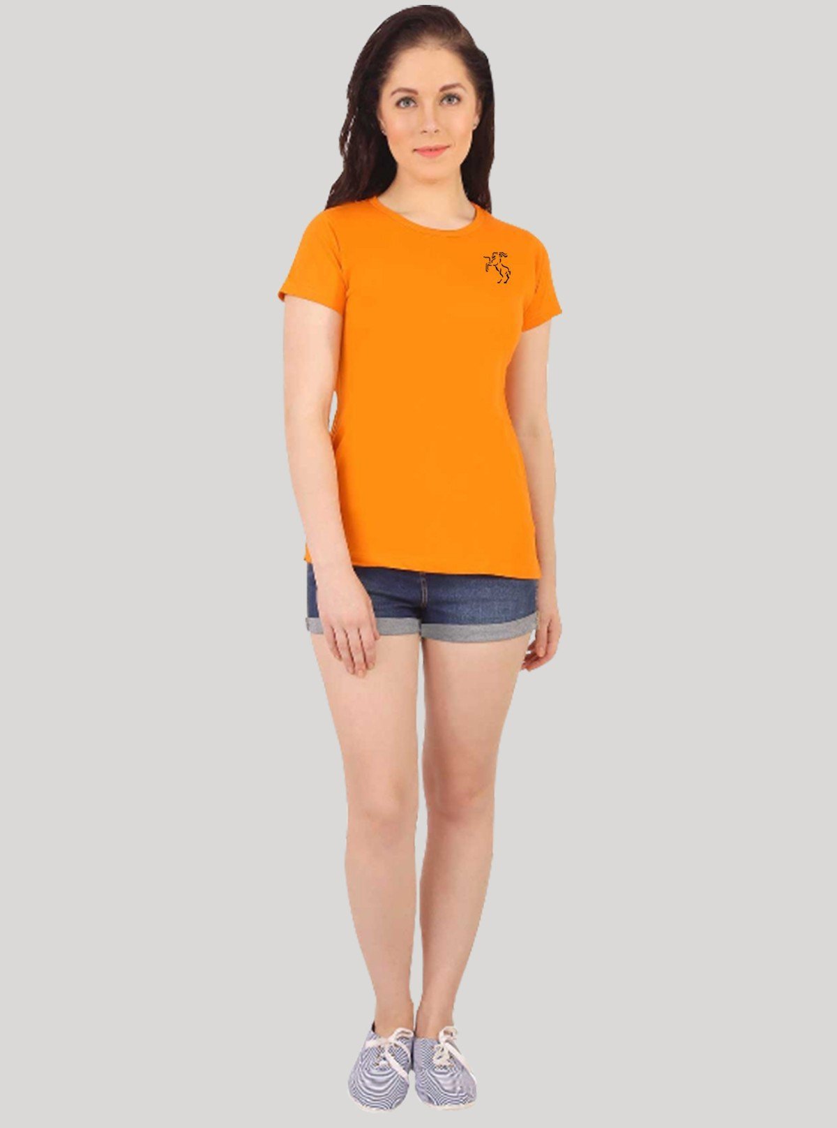 Women’s Orange Short Sleeve Top – Casual Cotton Wear | Boer & Fitch - Boer and Fitch