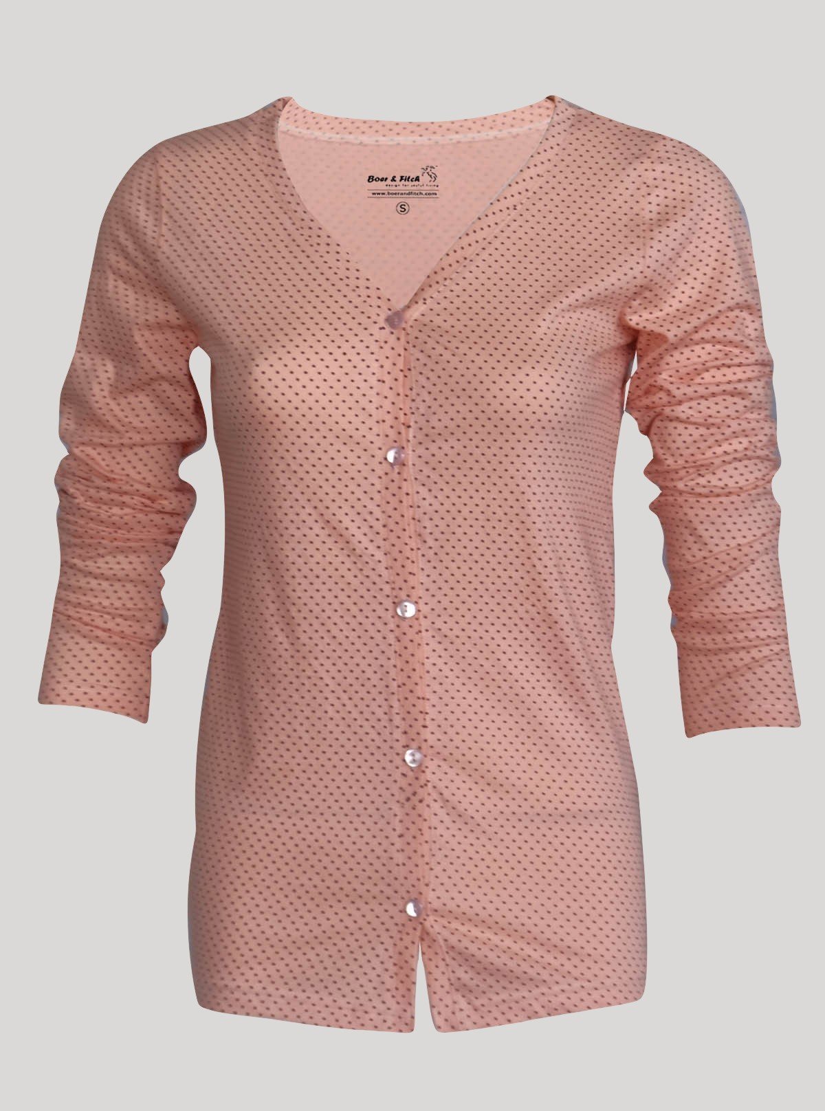 Women’s Pastel Peach Top – Soft & Stylish | Boer & Fitch - Boer and Fitch