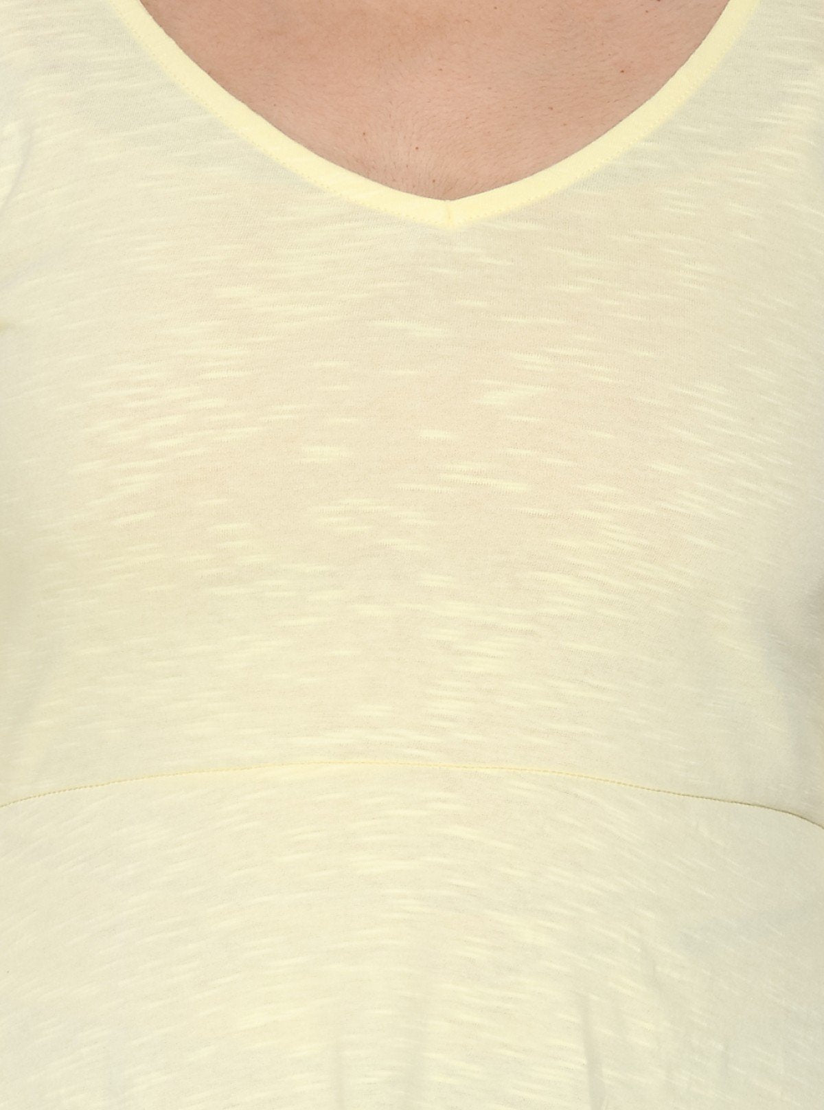 Women's Pastel Yellow Solid Cotton Dress in Feather Touch Fabric - Boer and Fitch