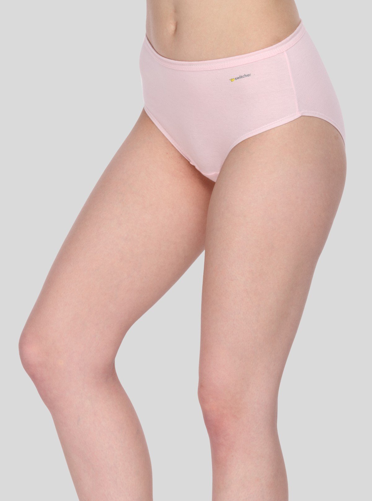 Women’s Pink Cotton Elastane Brief – Soft Stretch Everyday Innerwear - Boer and Fitch