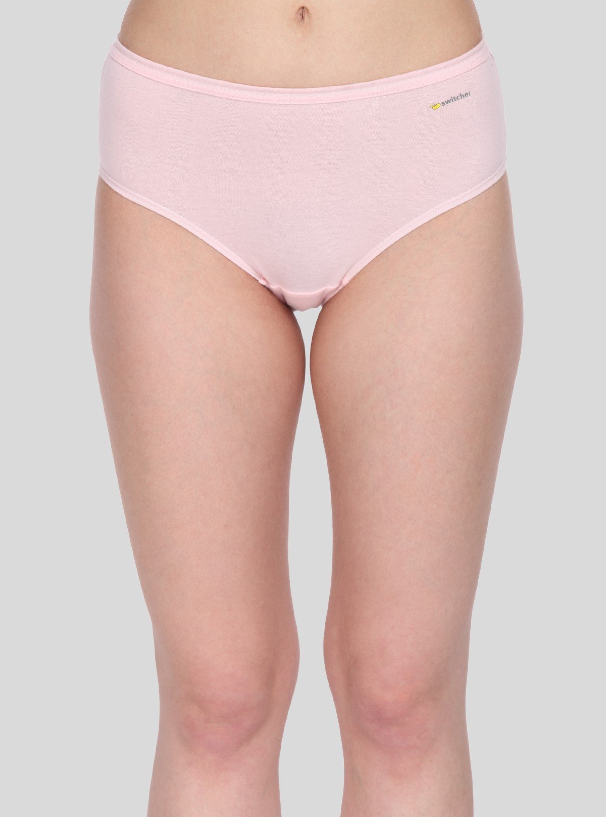 Women’s Pink Cotton Elastane Brief – Soft Stretch Everyday Innerwear - Boer and Fitch