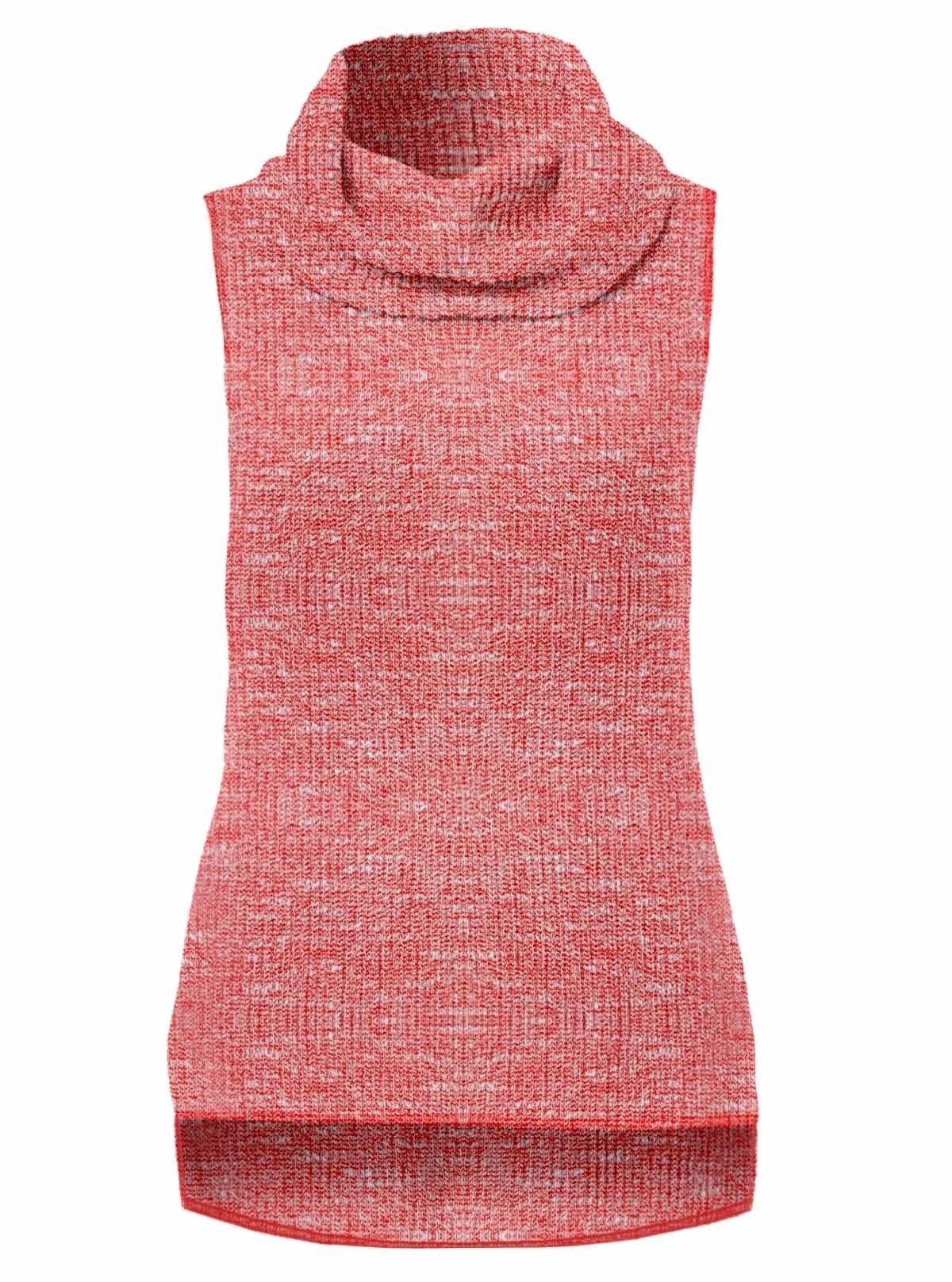 Women’s Pink Durby Knit High Neck Sleeveless Top – Trendy & Comfortable | Boer & Fitch - Boer and Fitch