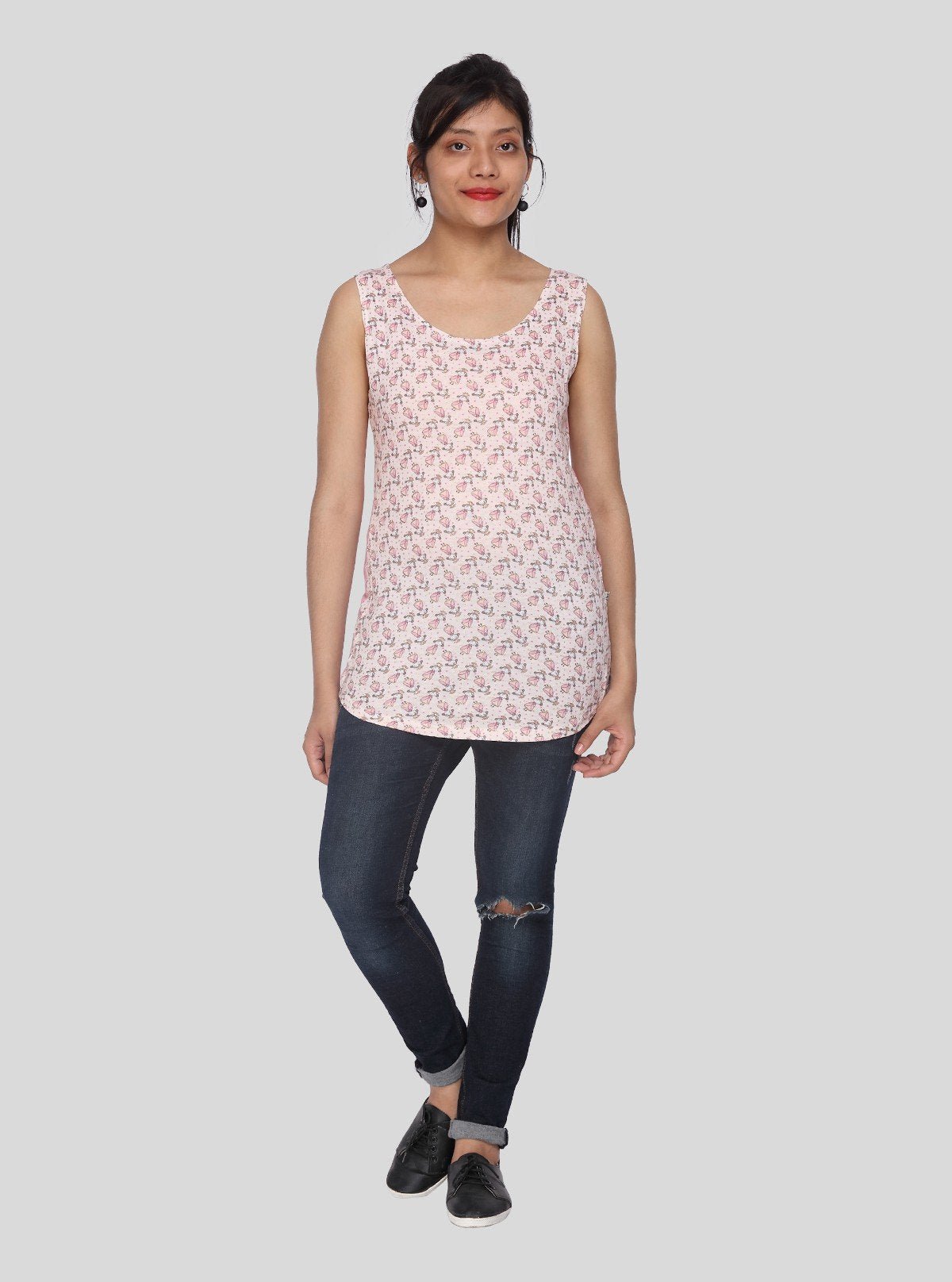 Women’s Pink Graphic Print Top – Boer and Fitch - Boer and Fitch
