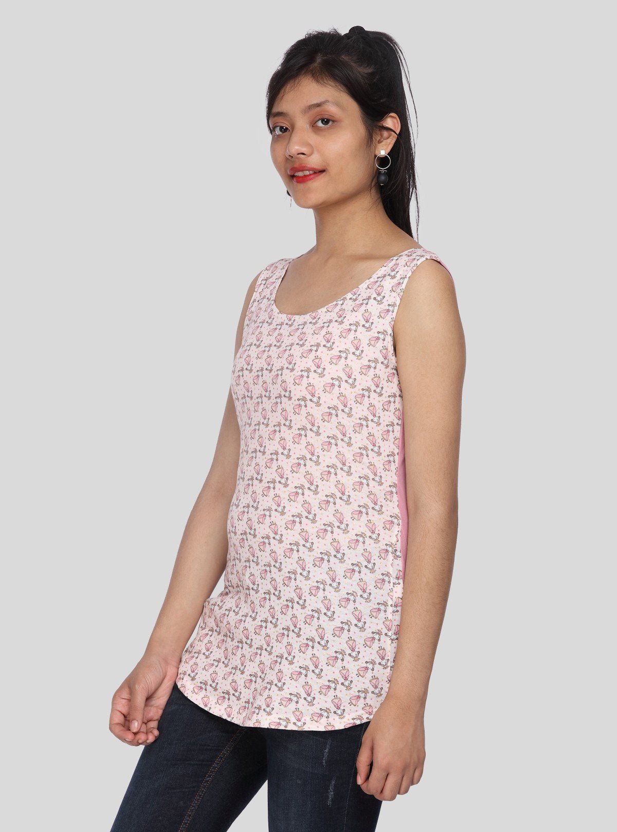 Women’s Pink Graphic Print Top – Boer and Fitch - Boer and Fitch
