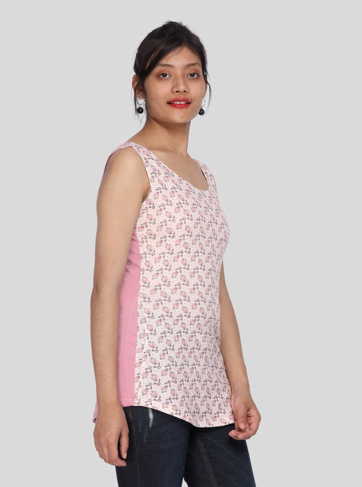 Women’s Pink Graphic Print Top – Boer and Fitch - Boer and Fitch