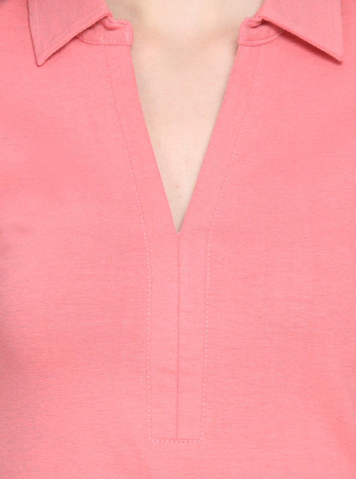Women’s Pink Polo Collar Cotton Elastane Short Sleeve Top | Boer & Fitch - Boer and Fitch