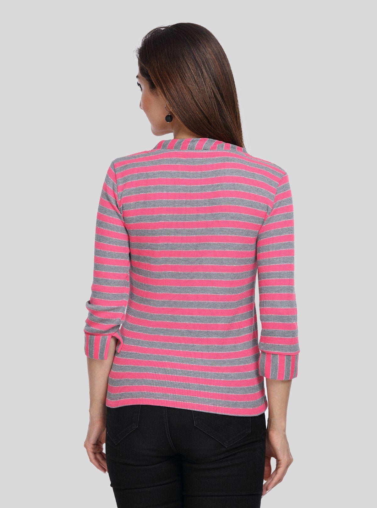Women's Pink Rolled Neck Top – Soft Sophistication by Boer & Fitch - Boer and Fitch