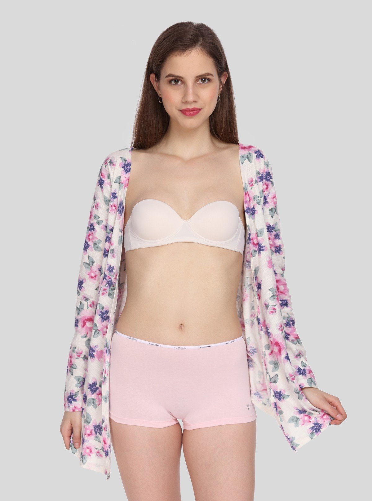 Women’s Pink Solid Hipster Brief in Cotton Elastane Jersey – Soft, Stretchy & Stylish - Boer and Fitch