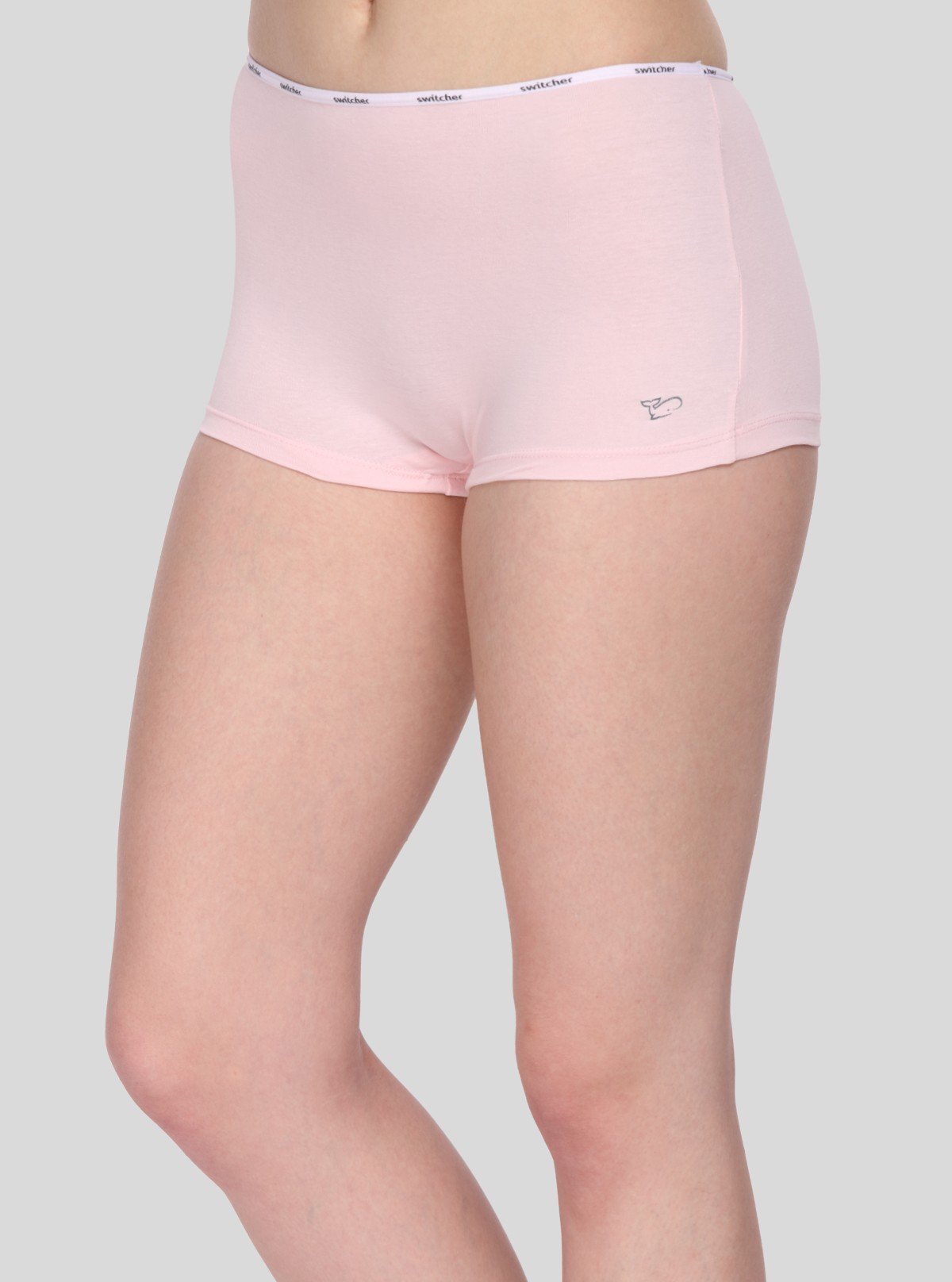 Women’s Pink Solid Hipster Brief in Cotton Elastane Jersey – Soft, Stretchy & Stylish - Boer and Fitch