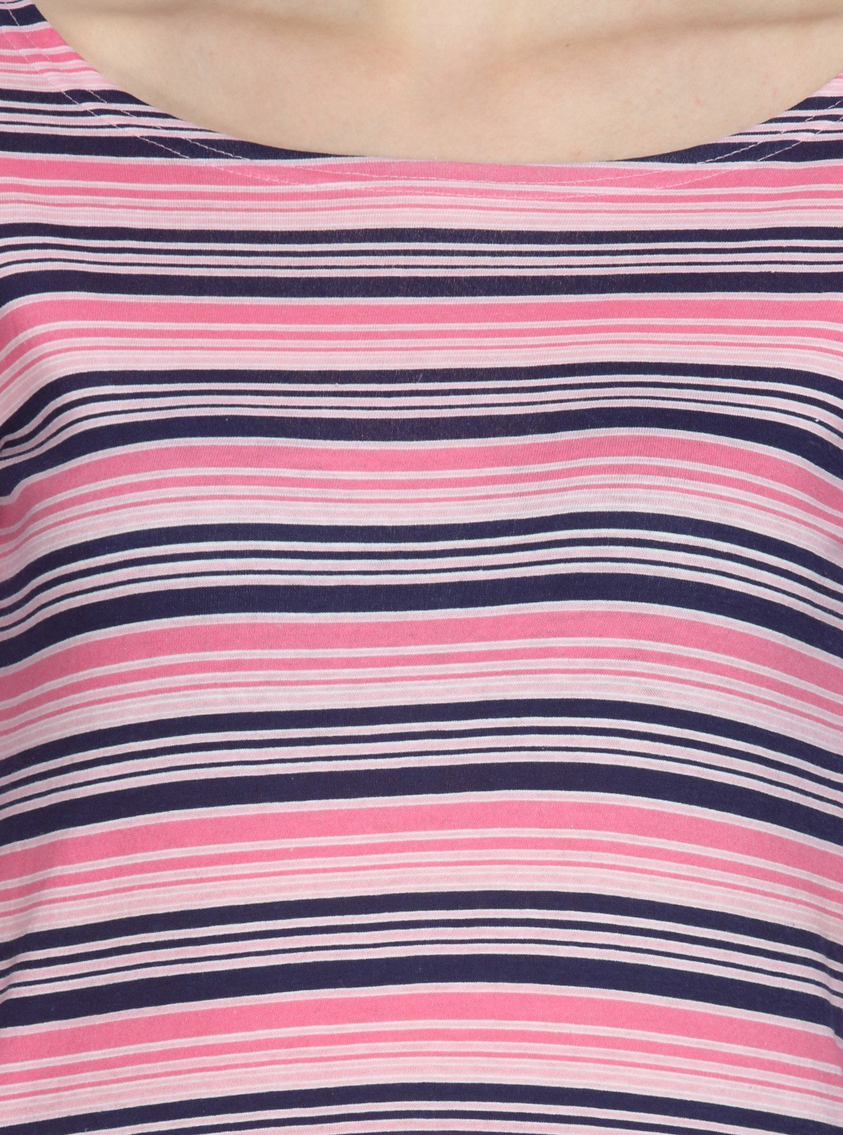 Women's Pink Striped Long Top – Soft, Stylish & Feminine by Boer & Fitch - Boer and Fitch