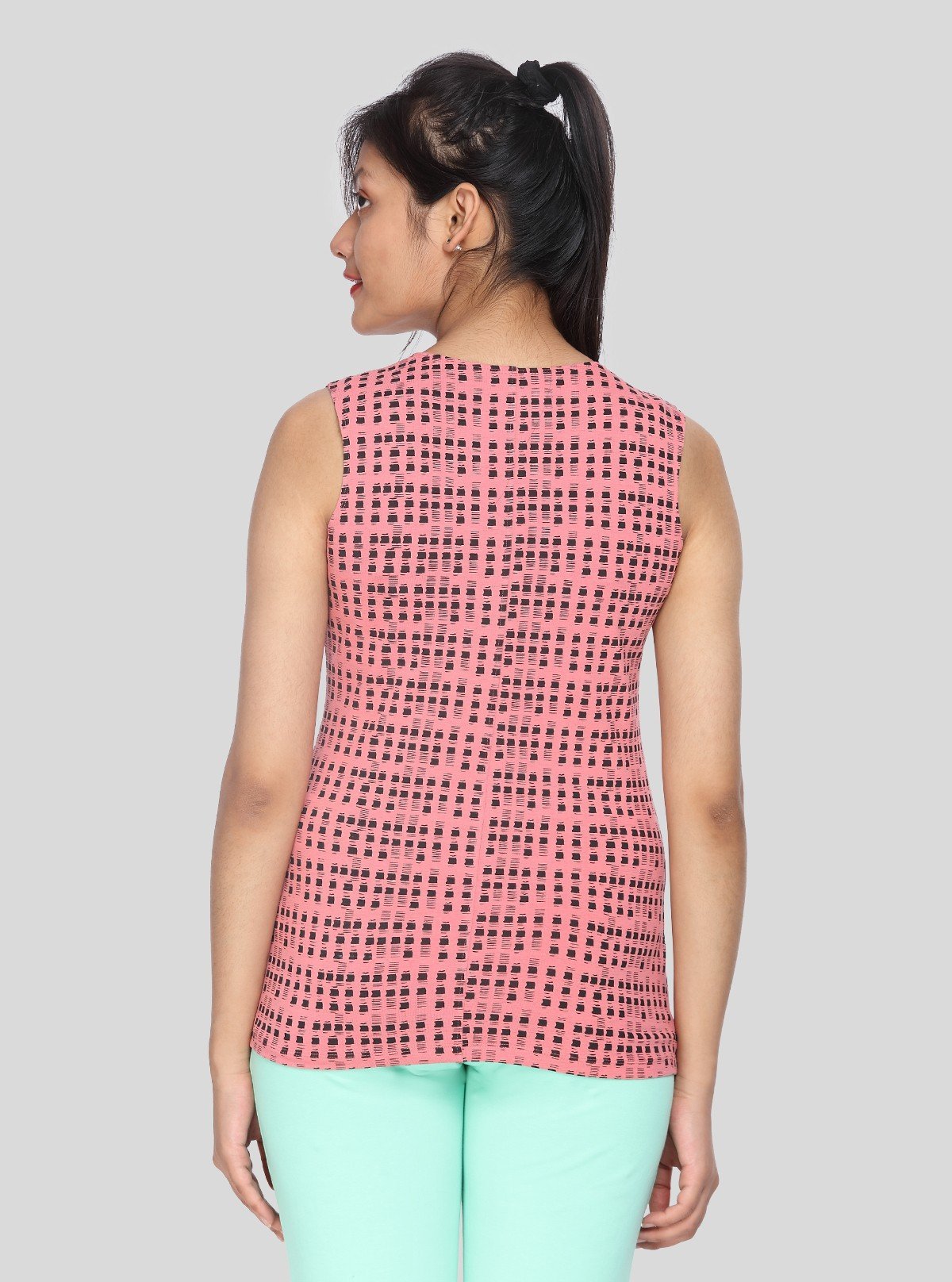Women’s Pink Symmetrical Square Dotted Top – Boer and Fitch - Boer and Fitch