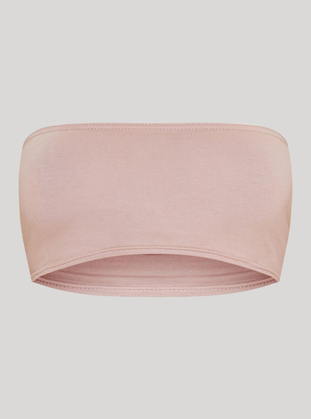 Women’s Pink Tube Bra in Cotton Elastane – Seamless, Soft & Stretchable - Boer and Fitch
