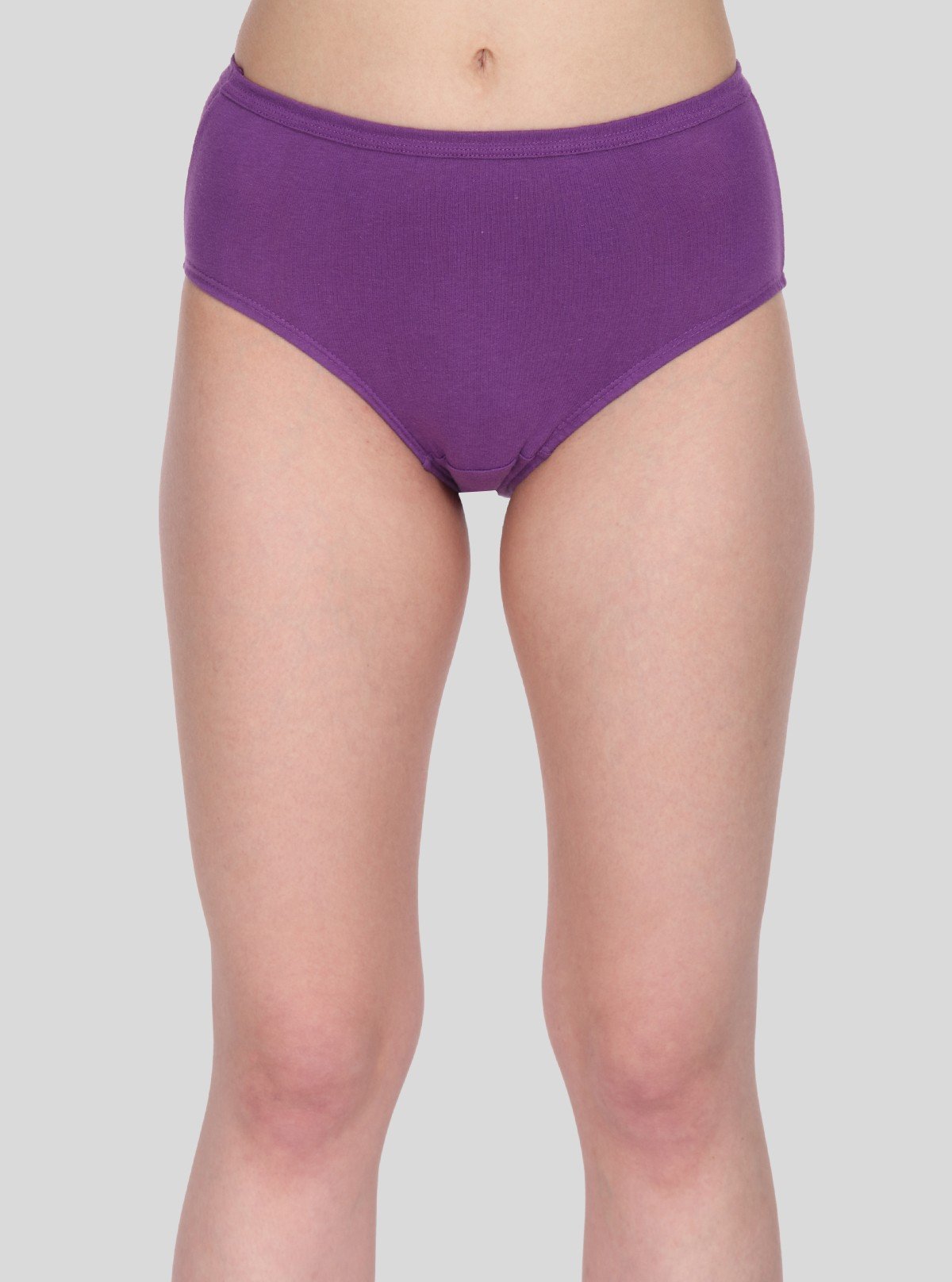 Women’s Purple Cotton Elastane Brief – Soft, Stretchable Everyday Comfort - Boer and Fitch
