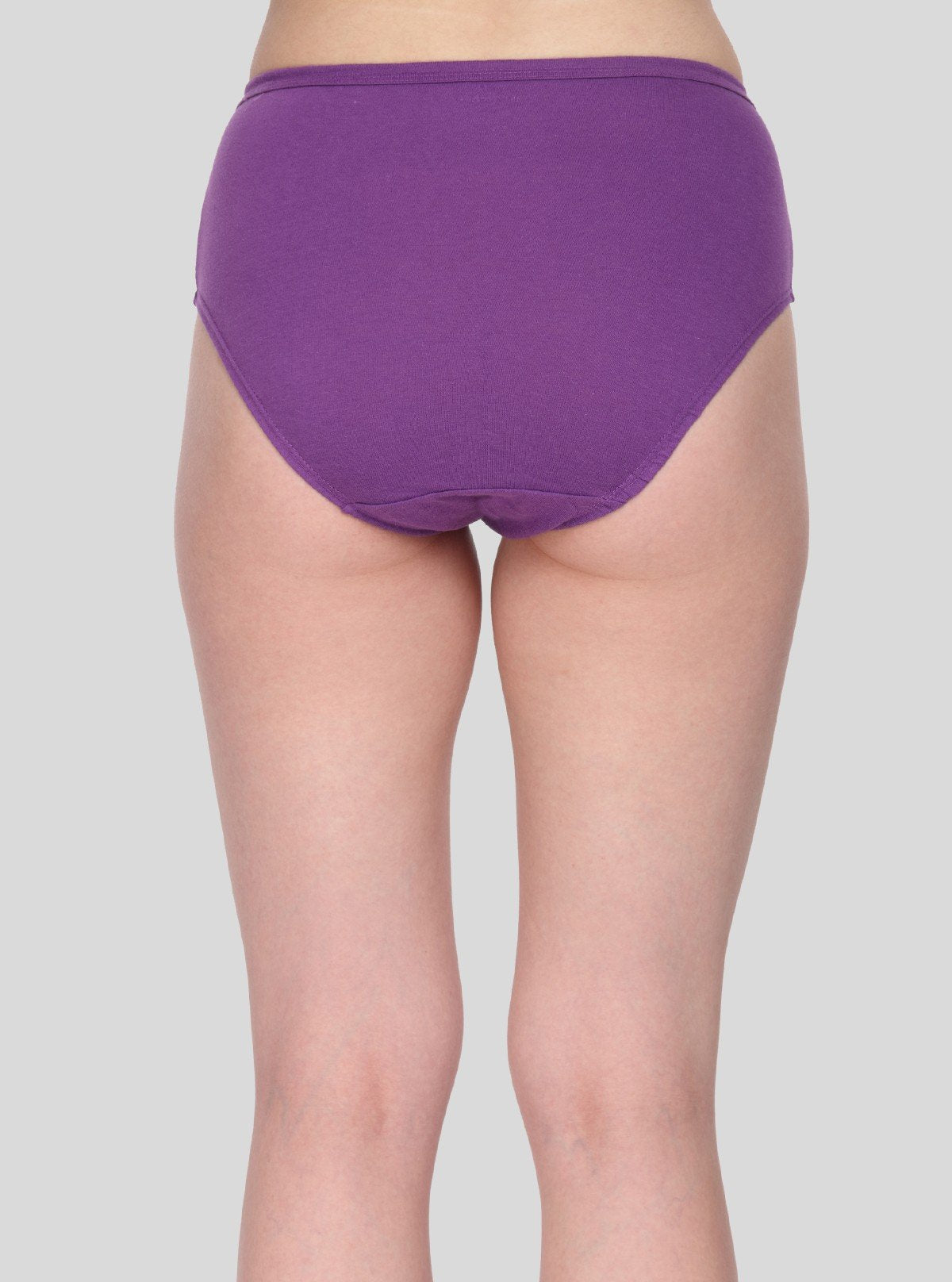 Women’s Purple Cotton Elastane Brief – Soft, Stretchable Everyday Comfort - Boer and Fitch