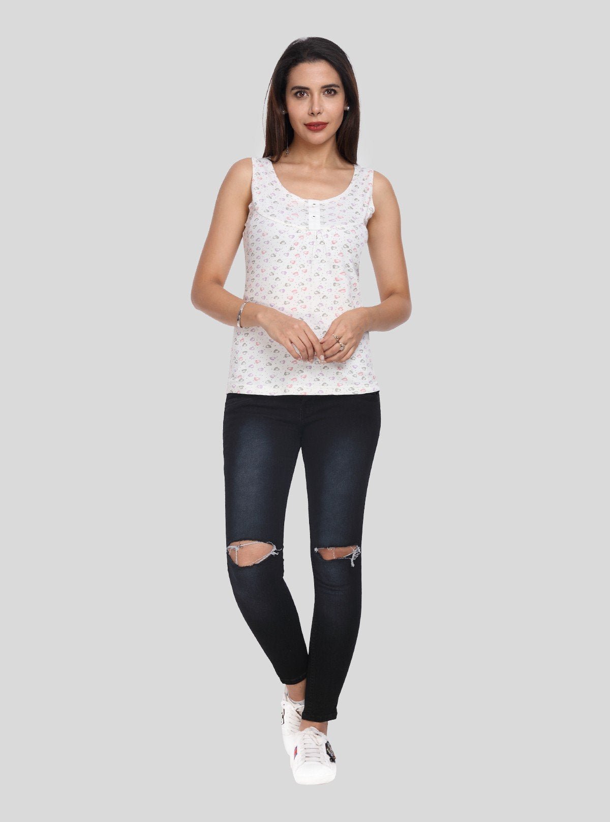 Women's Purple Cotton Shrug with White Printed Top – Boer and Fitch - Boer and Fitch