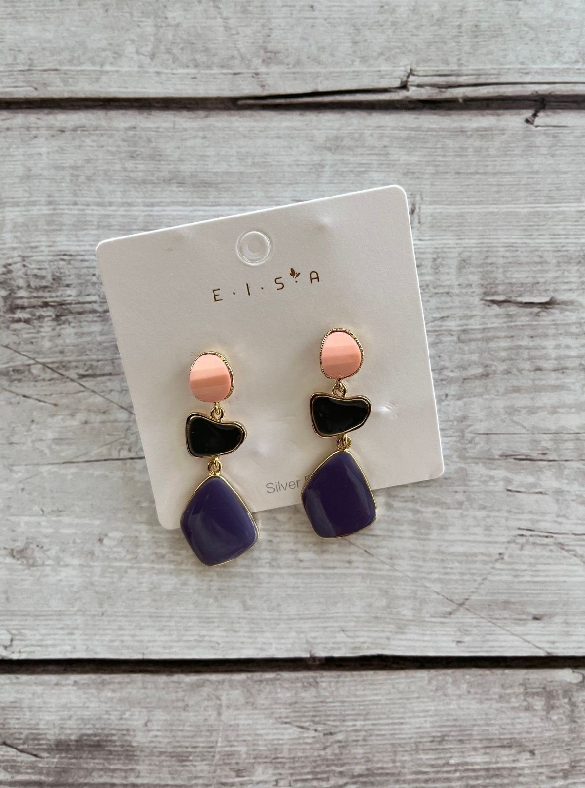 Women’s Purple Dramatic Drop Earrings – Statement Style by Boer and Fitch - Boer and Fitch