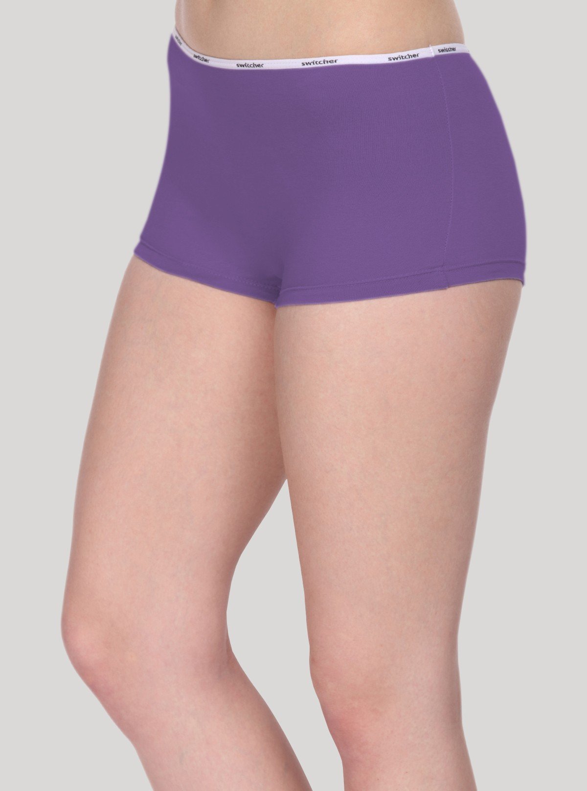 Women’s Purple Hipster Brief in Cotton Elastane Jersey – Soft & Stretch Fit - Boer and Fitch