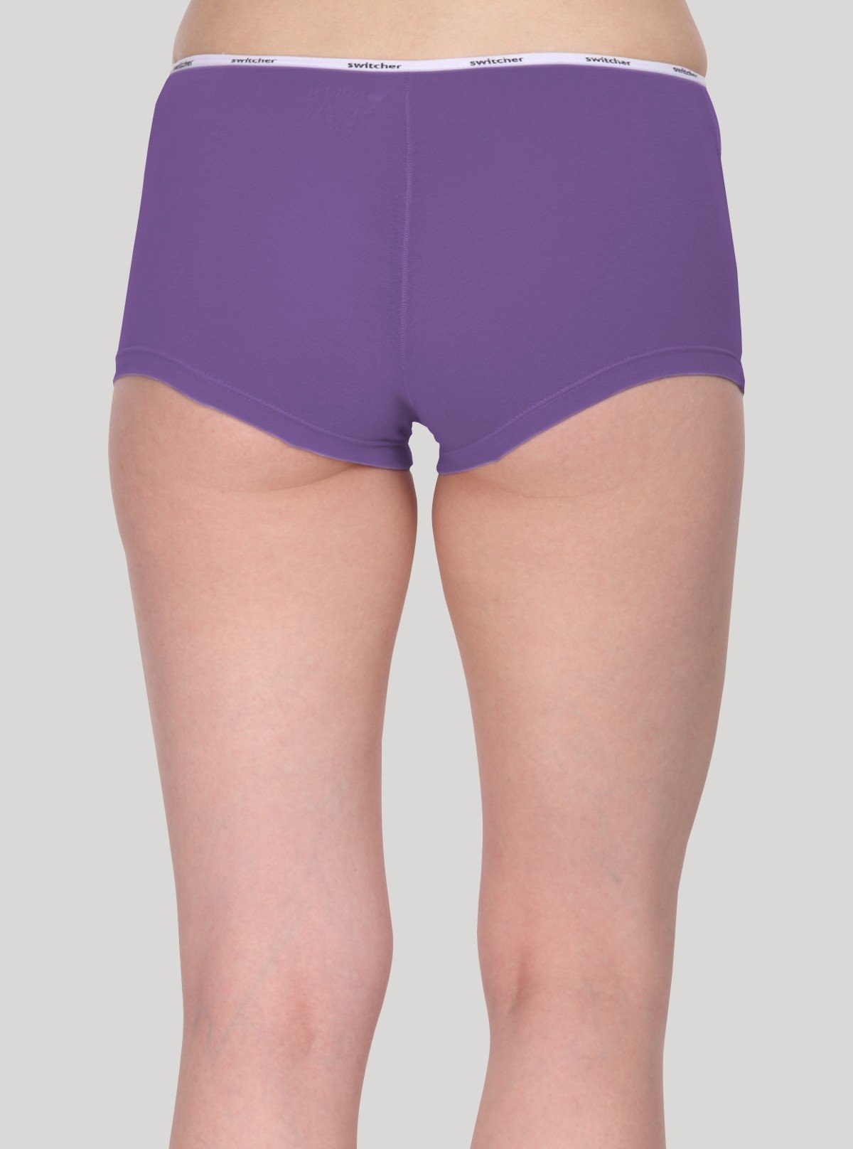 Women’s Purple Hipster Brief in Cotton Elastane Jersey – Soft & Stretch Fit - Boer and Fitch