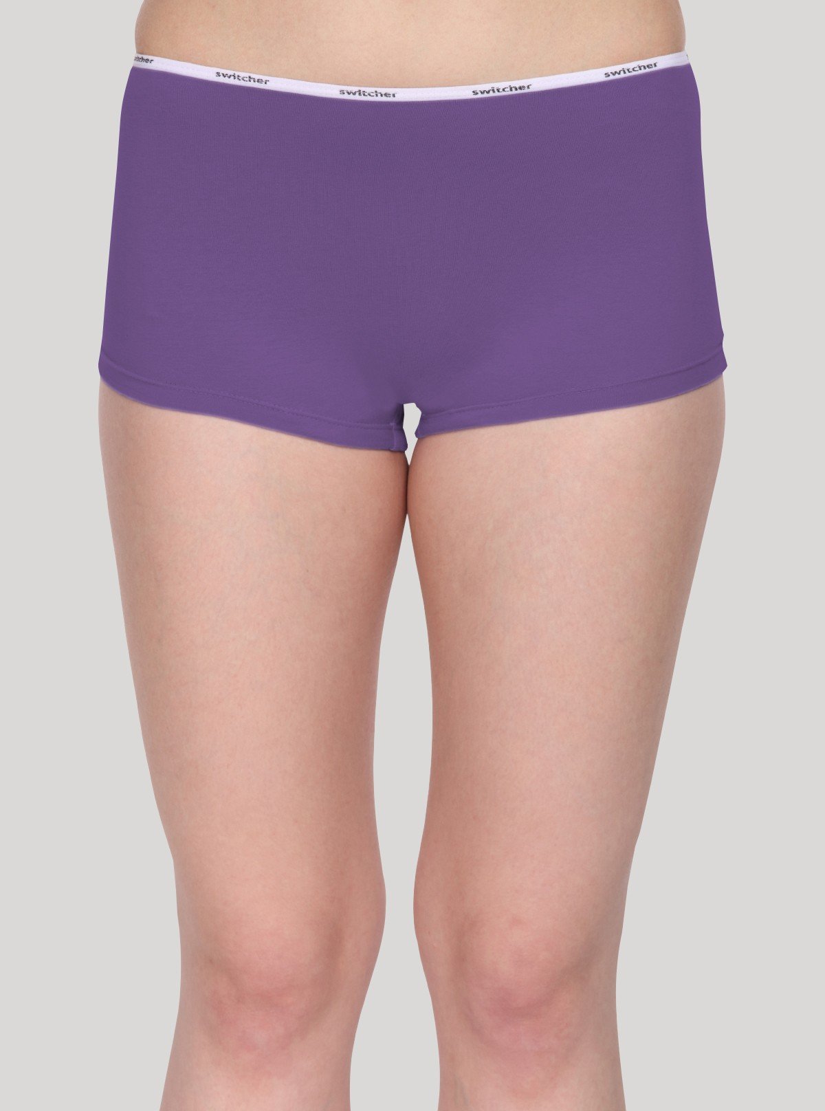 Women’s Purple Hipster Brief in Cotton Elastane Jersey – Soft & Stretch Fit - Boer and Fitch