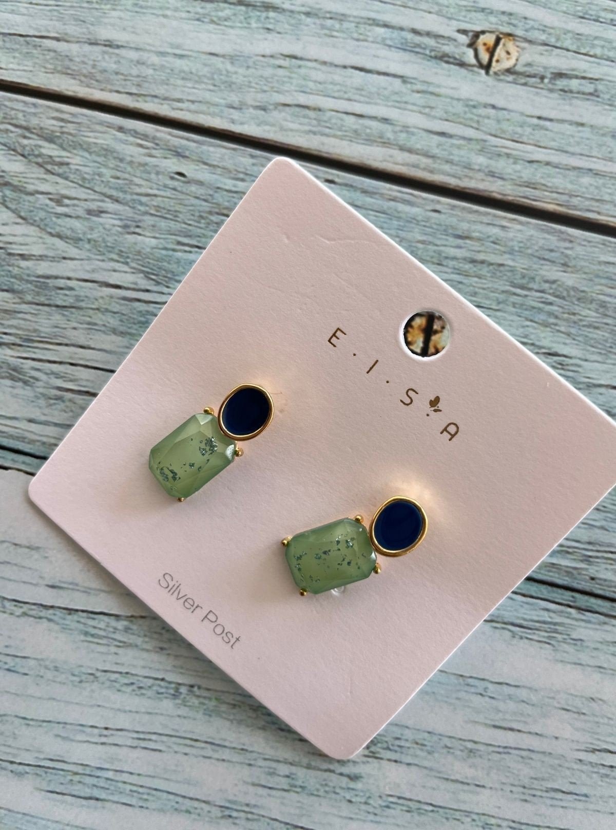 Women’s Rectangle Collet Earrings – Elegant Angles, Bold Presence - Boer and Fitch
