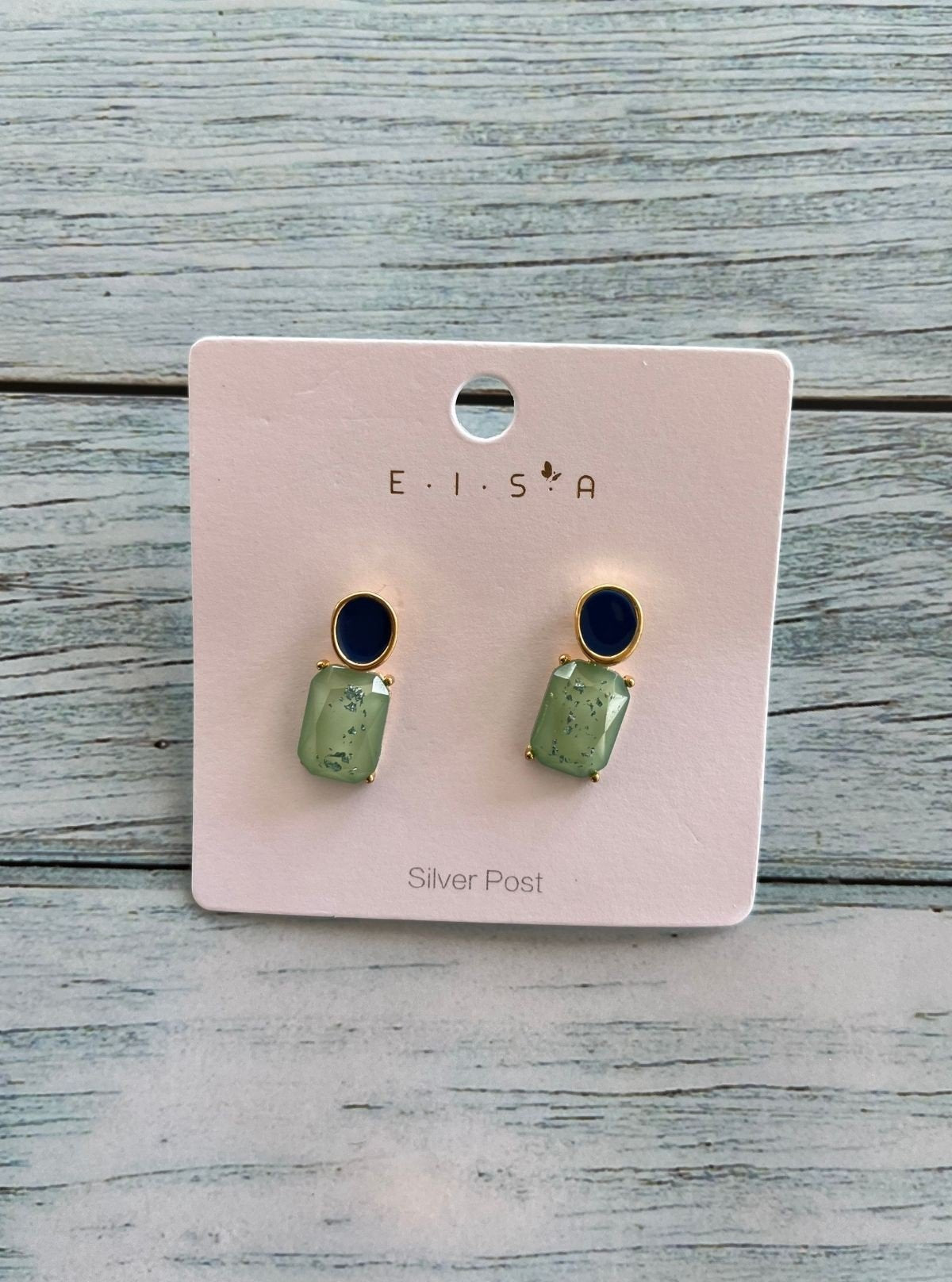 Women’s Rectangle Collet Earrings – Elegant Angles, Bold Presence - Boer and Fitch