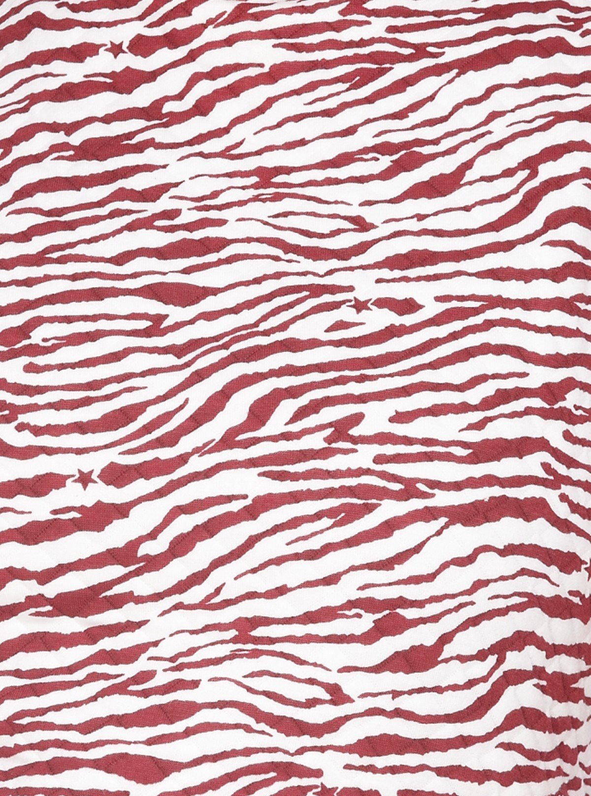 Women’s Red Animal Print Sleeveless Fleece Turtle Neck Pullover - Boer and Fitch