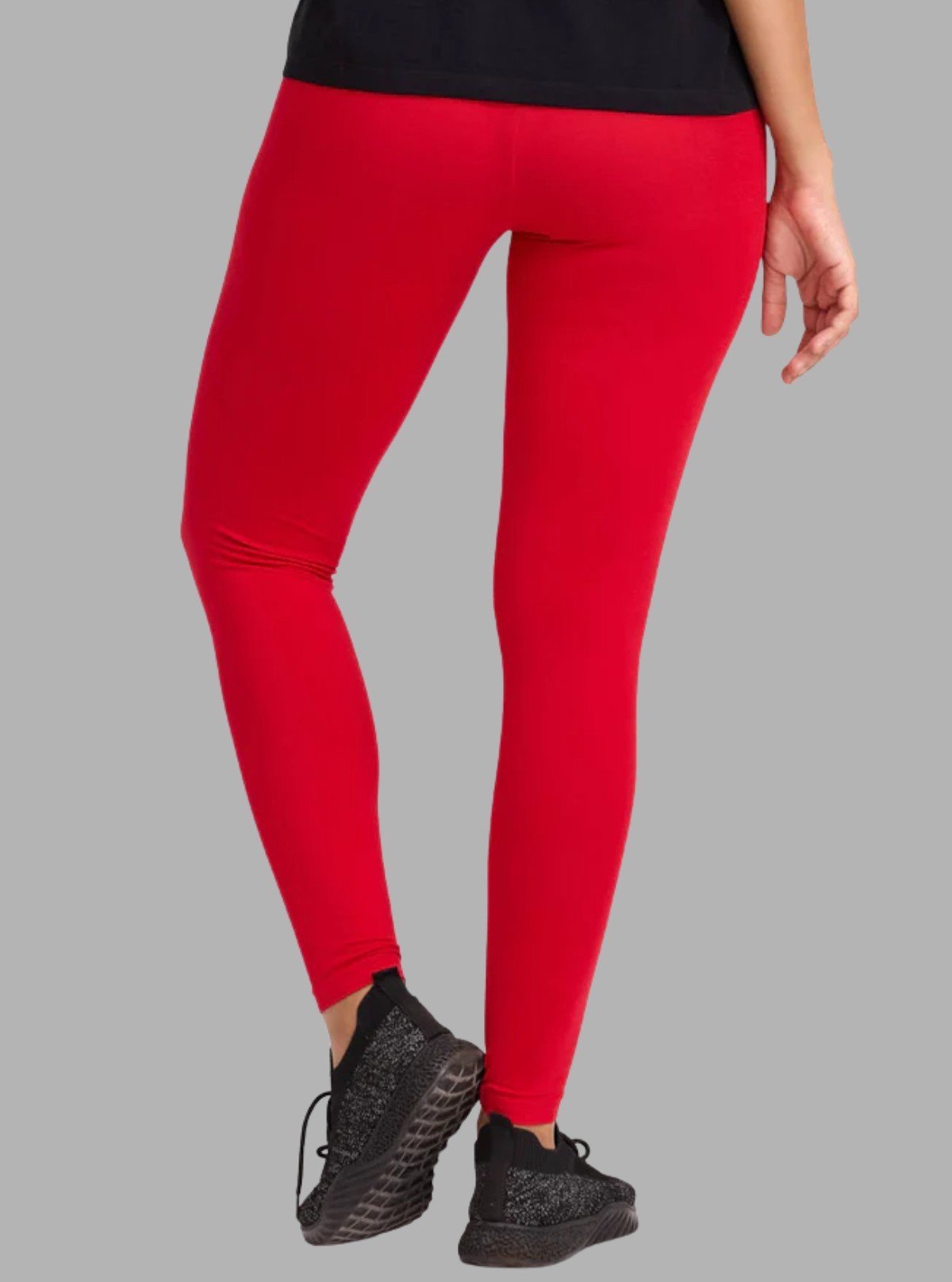 Women's Red Ankle Legging – Ultra - Soft Cotton Stretch Fit by Boer & Fitch - Boer and Fitch