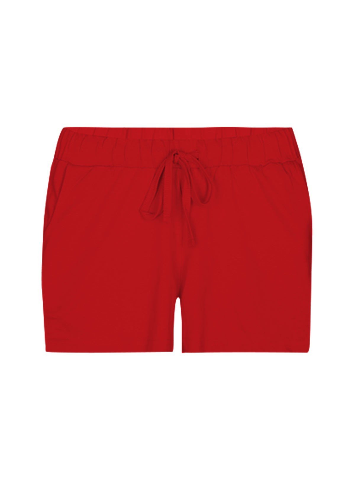 Women’s Red Cotton Jersey Shorts – Bold, Soft & Effortlessly Comfortable - Boer and Fitch