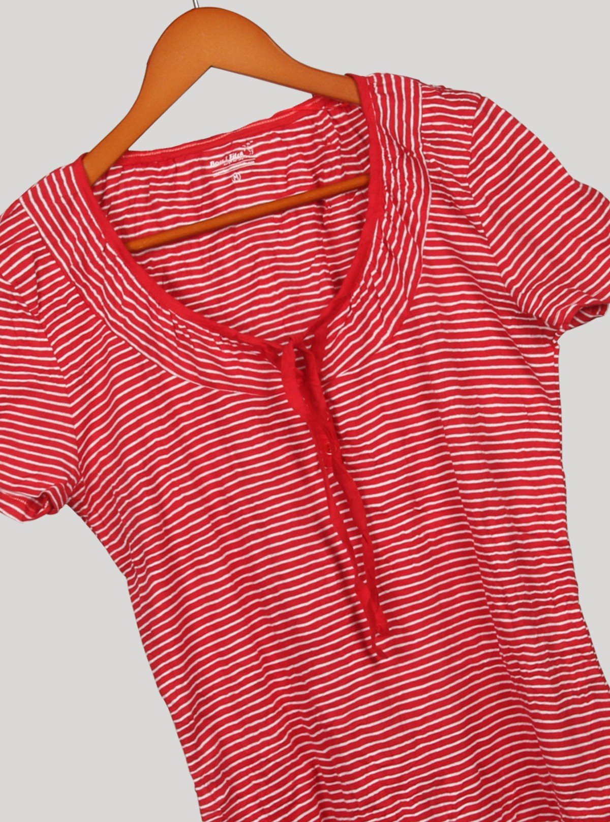 Women’s Red Striped Crushed Top – Trendy & Comfortable | Boer & Fitch - Boer and Fitch