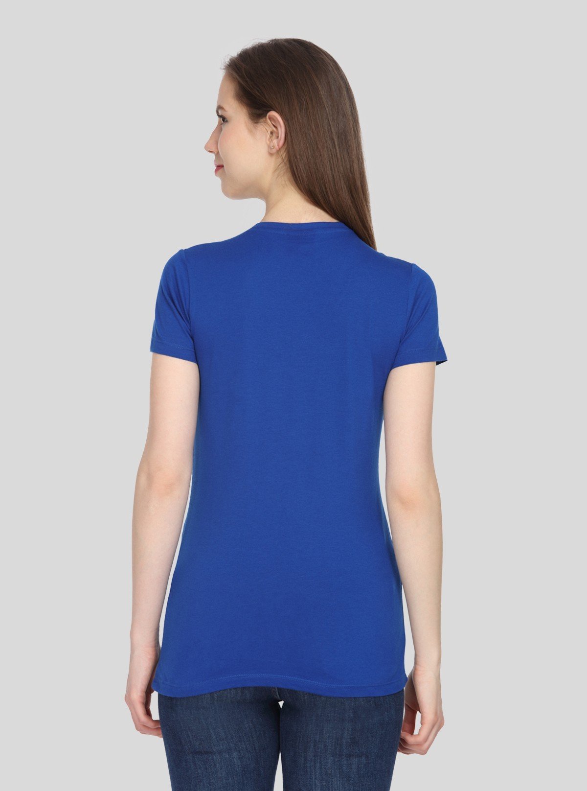 Women’s Royal Blue V - Neck T-Shirt – Casual Cotton Tee | Boer & Fitch - Boer and Fitch