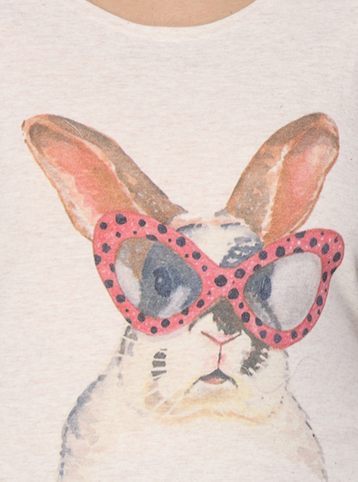 Women’s Sandal Melange Rabbit Print Top – Stylish Casual Wear by Boer and Fitch - Boer and Fitch