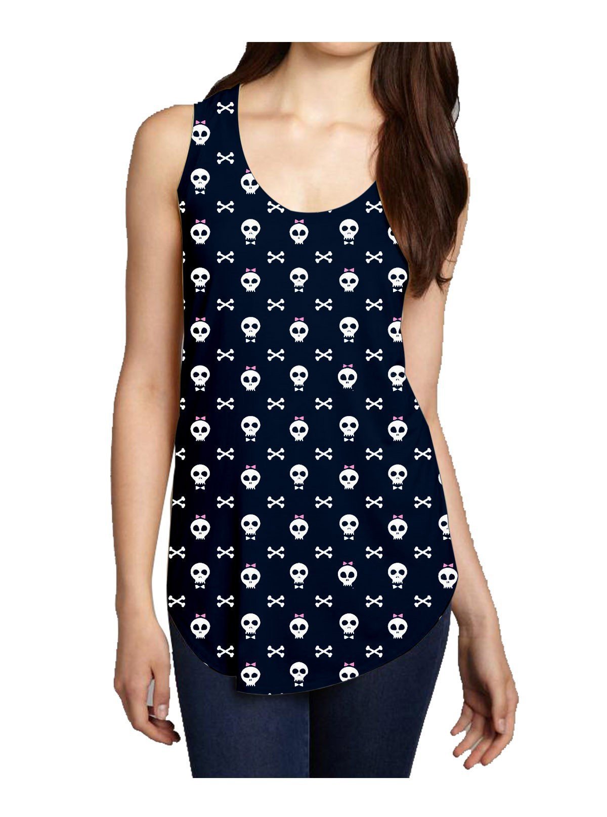 Women’s Skull Printed Sleeveless T-Shirt – Trendy & Comfortable | Boer & Fitch - Boer and Fitch