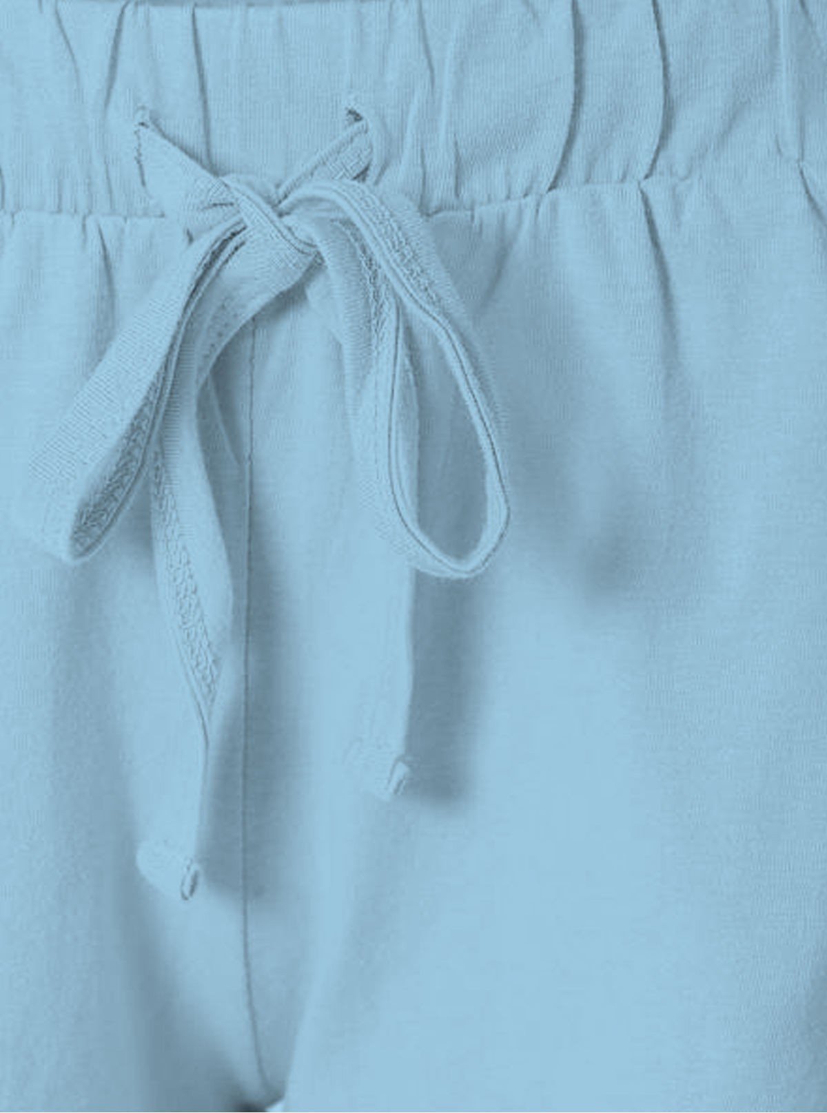 Women’s Sky Blue Cotton Jersey Shorts – Light, Breezy & Everyday Comfort - Boer and Fitch