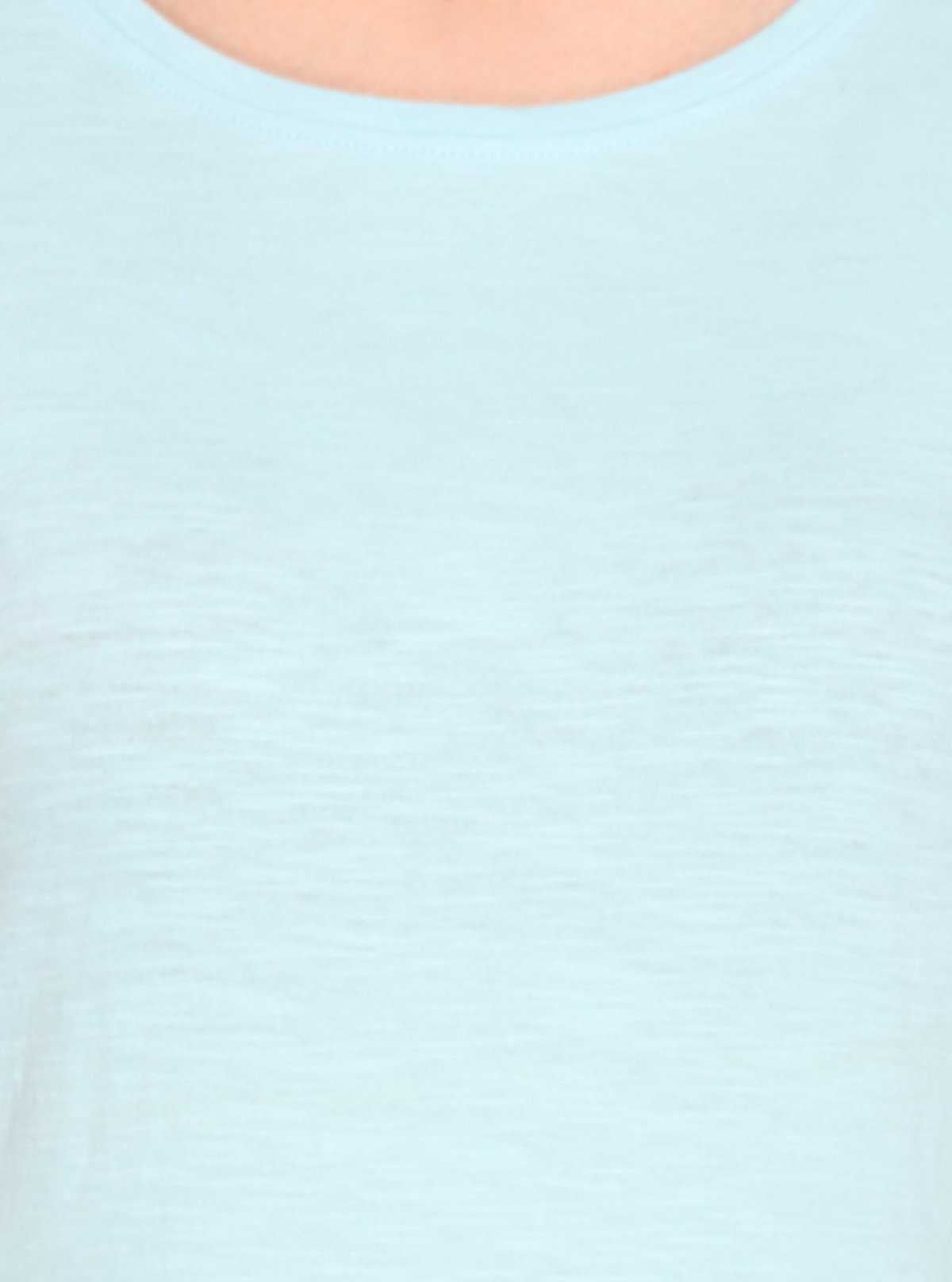 Women's Sky Blue Crew Neck Cotton Slub Jersey Short Sleeve T-Shirt by Boer and Fitch - Boer and Fitch
